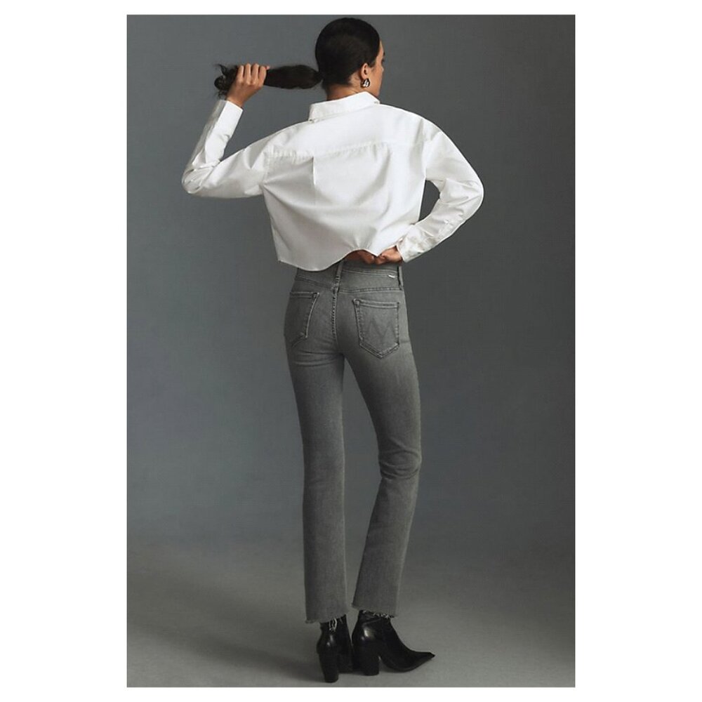 MOTHER The Insider Crop Step Fray Jeans